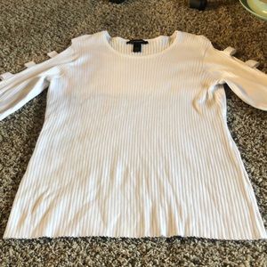 Ashley stewart white sweater